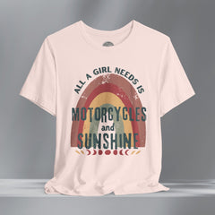 Women's Grunge Motorcycle Crew Neck TShirt