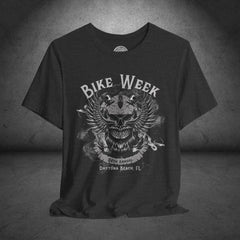 Daytona Bike Week 2025 Bearded Winged Skull Crew Neck TShirt