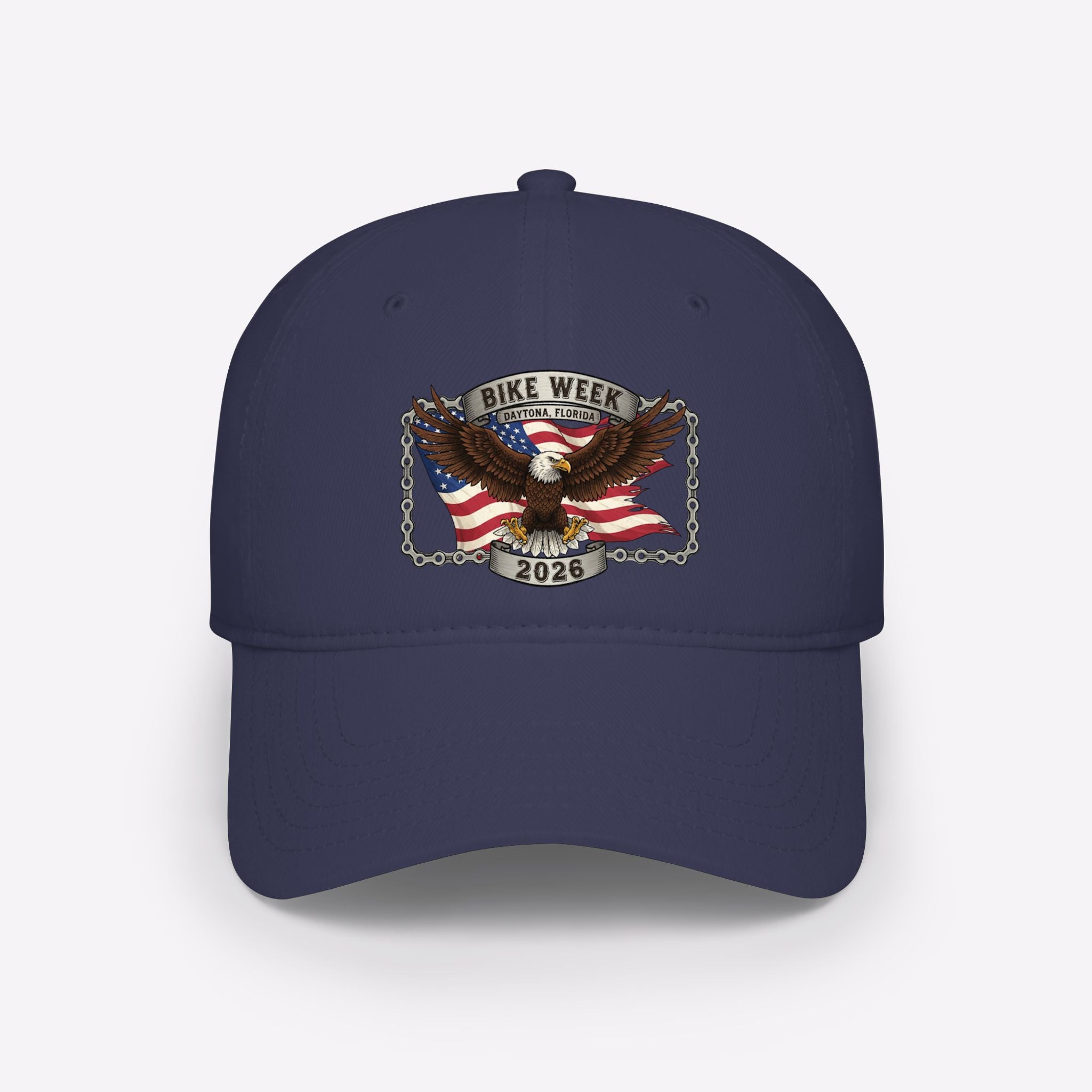 Daytona Bike Week 2026 Patriotic Eagle Baseball Cap
