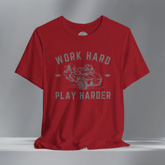 Can-Am SpyderRTL Work Hard Play Harder Crew Neck TShirt