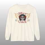 Biker Chick Day of the Dead Long Sleeve TShirt