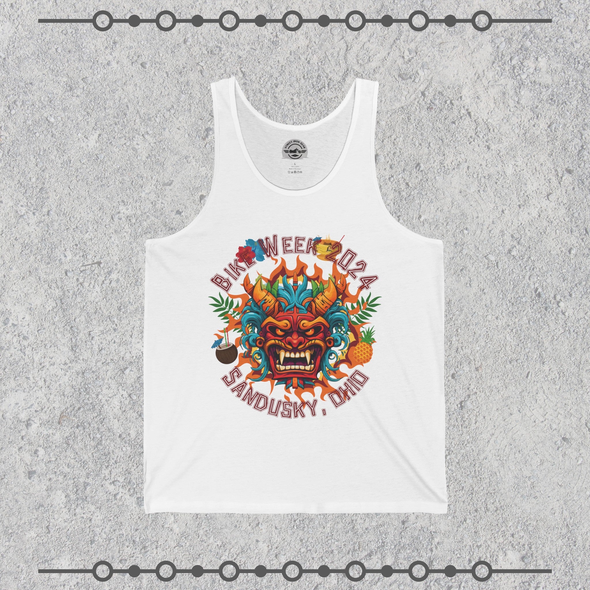 Ohio Bike Rally 2024 Tiki Demon Jersey Tank