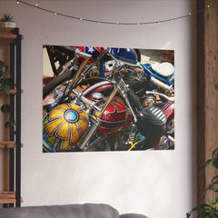 Vintage Chopper Motorcycles Poster Print