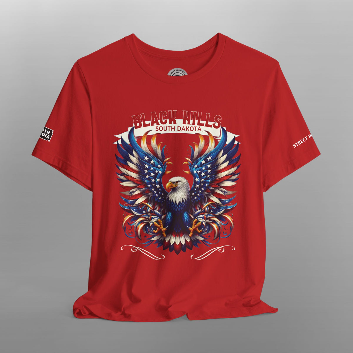 Black Hills South Dakota American Eagle Crew Neck TShirt