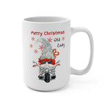 Old Lady Christmas Motorcycle Coffee Mug 15oz