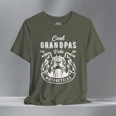 Cool Grandpas Ride Motorcycles Crew Neck TShirt
