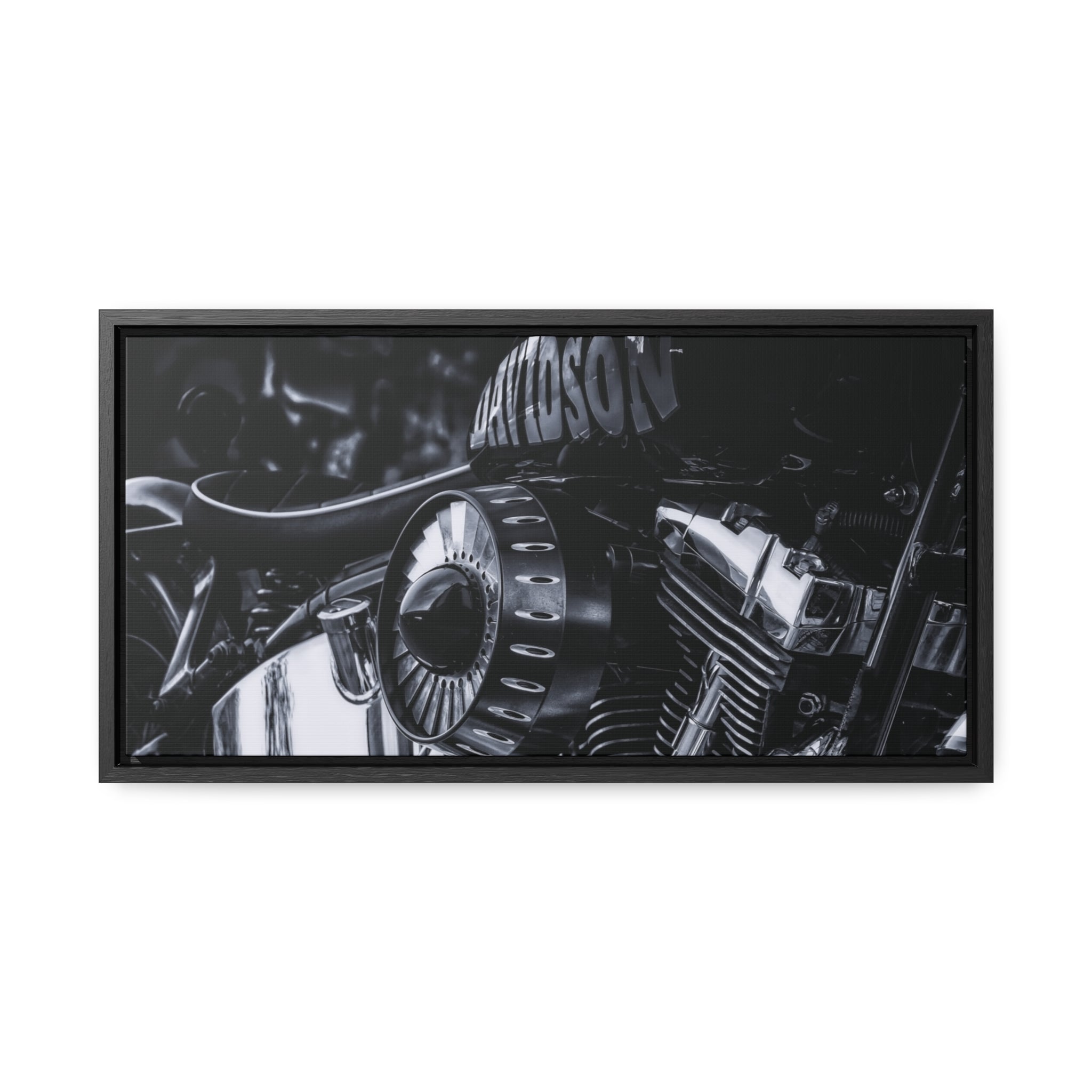 Harley Motorcycle Canvas Print - Gallery Wrapped