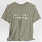 Morse Code 'Strength' Crew Neck TShirt