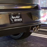 Can-Am Spyder Ryder Custom Color Car Vanity Plate