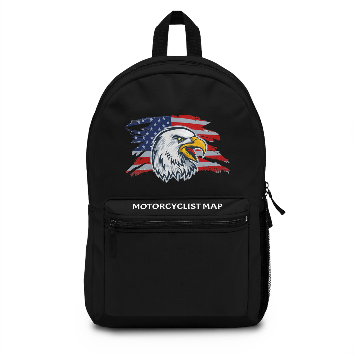 Motorcyclist Map Eagle Backpack