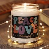 Retro Boho Motorcycle Themed Scented Soy Candle