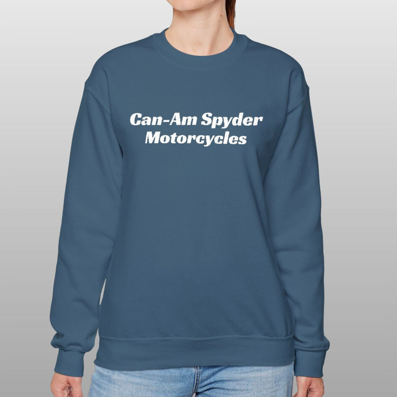 Can-Am Spyder Motorcycle Embroidered Crew Neck Sweatshirt
