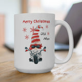 Old Man Christmas Motorcycle Coffee Mug 15oz