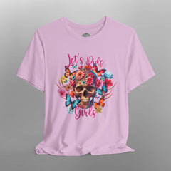 Cottagecore Skull Women's Motorcycle TShirt
