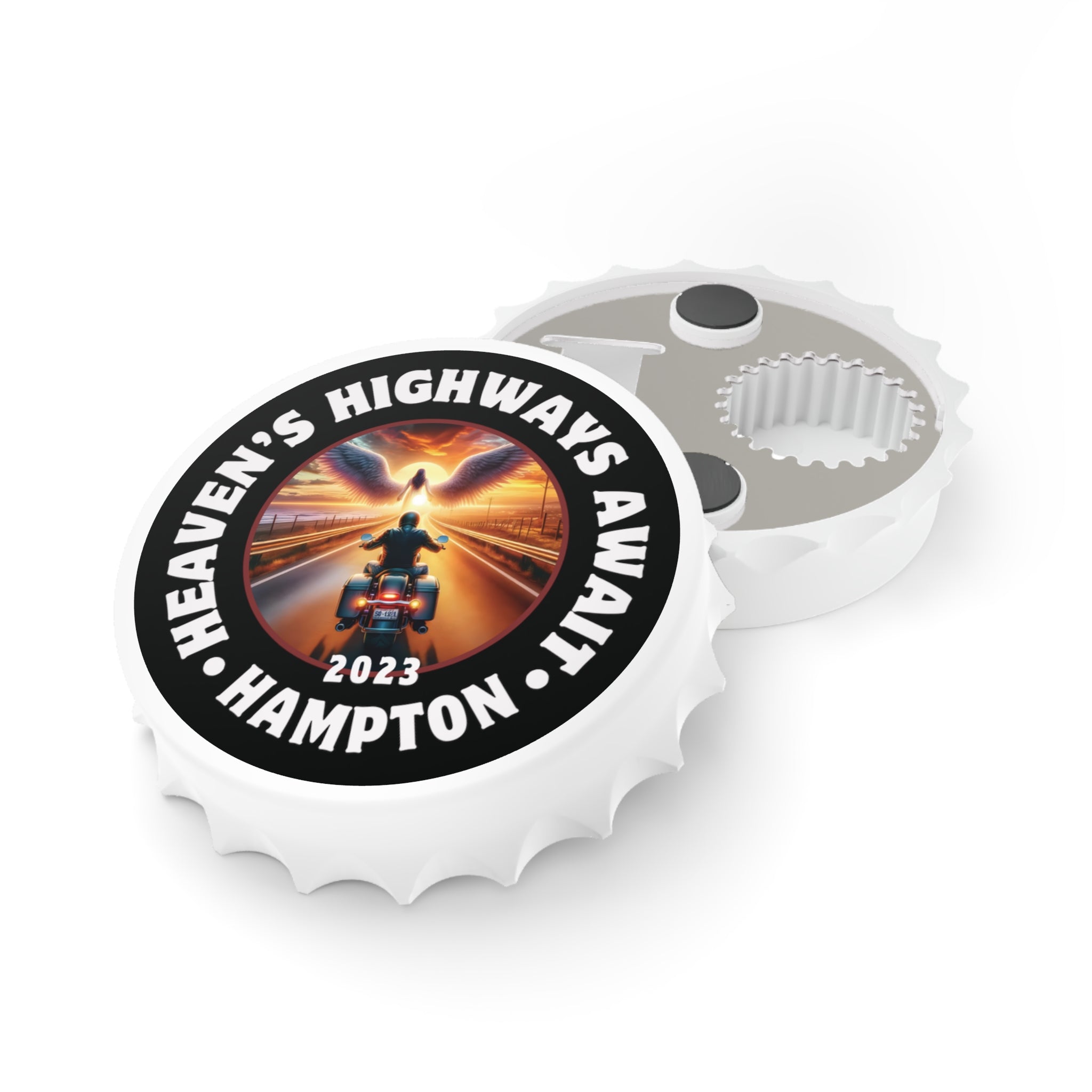 Angel Design Biker Memorial Bottle Opener