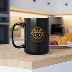 TN-421 The Snake Black Coffee Mug, 15oz