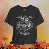 Halloween Zombie Biker Crew Neck TShirt