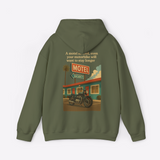 Motorcycle Inn Vintage Motel Pullover Hoodie