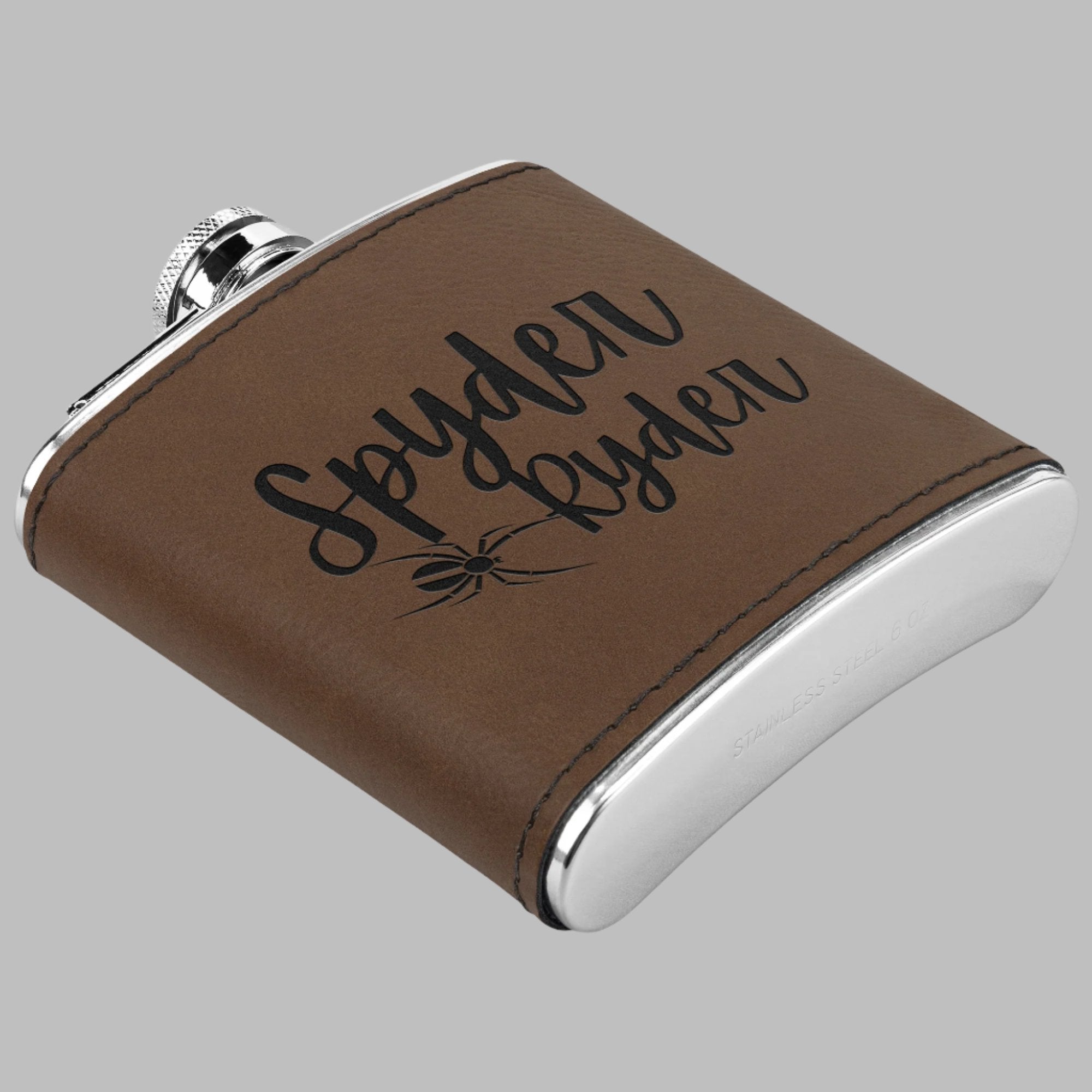 Can-Am Spyder Laser Engraved Flask 6oz