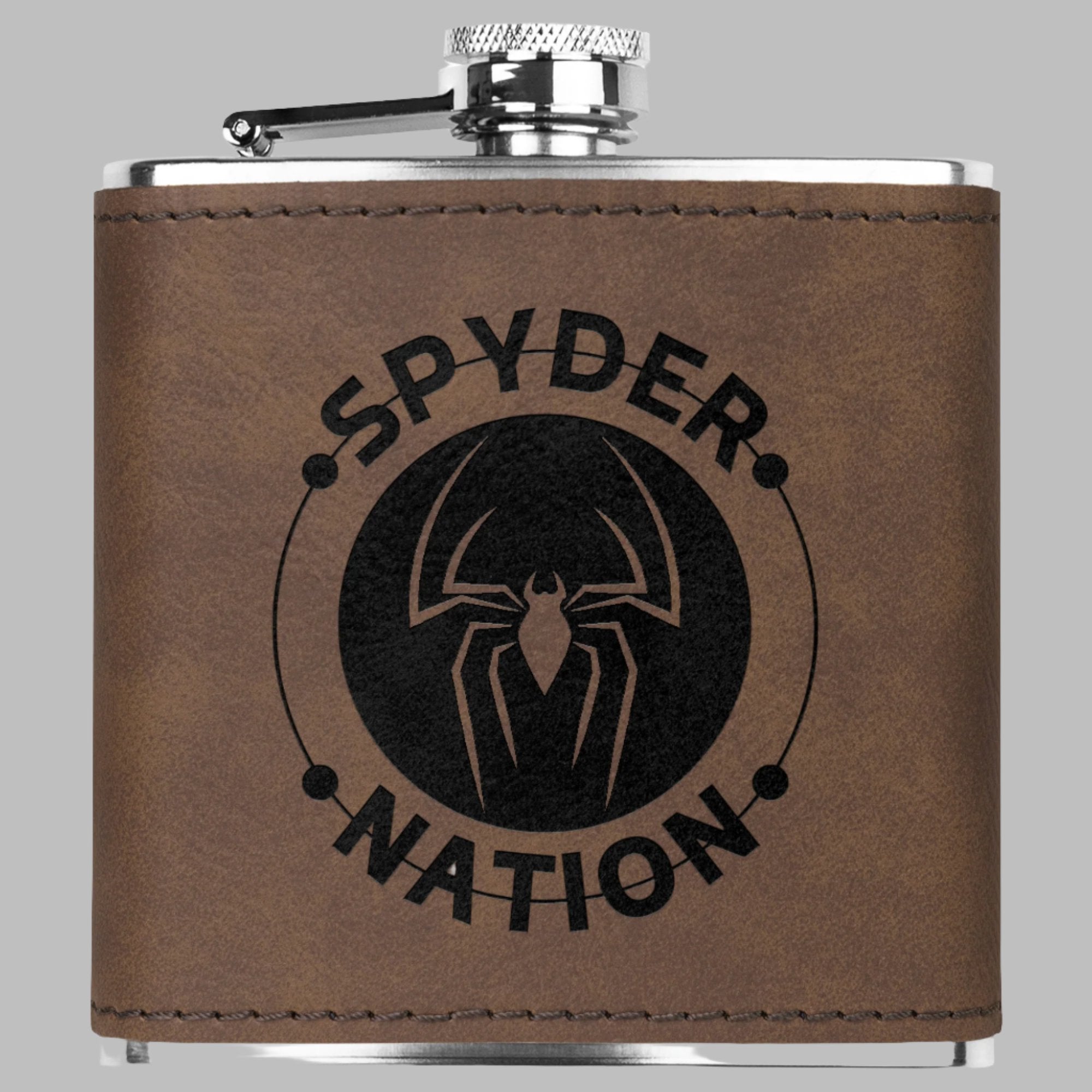 Can-Am Spyder Laser Engraved Flask 6oz