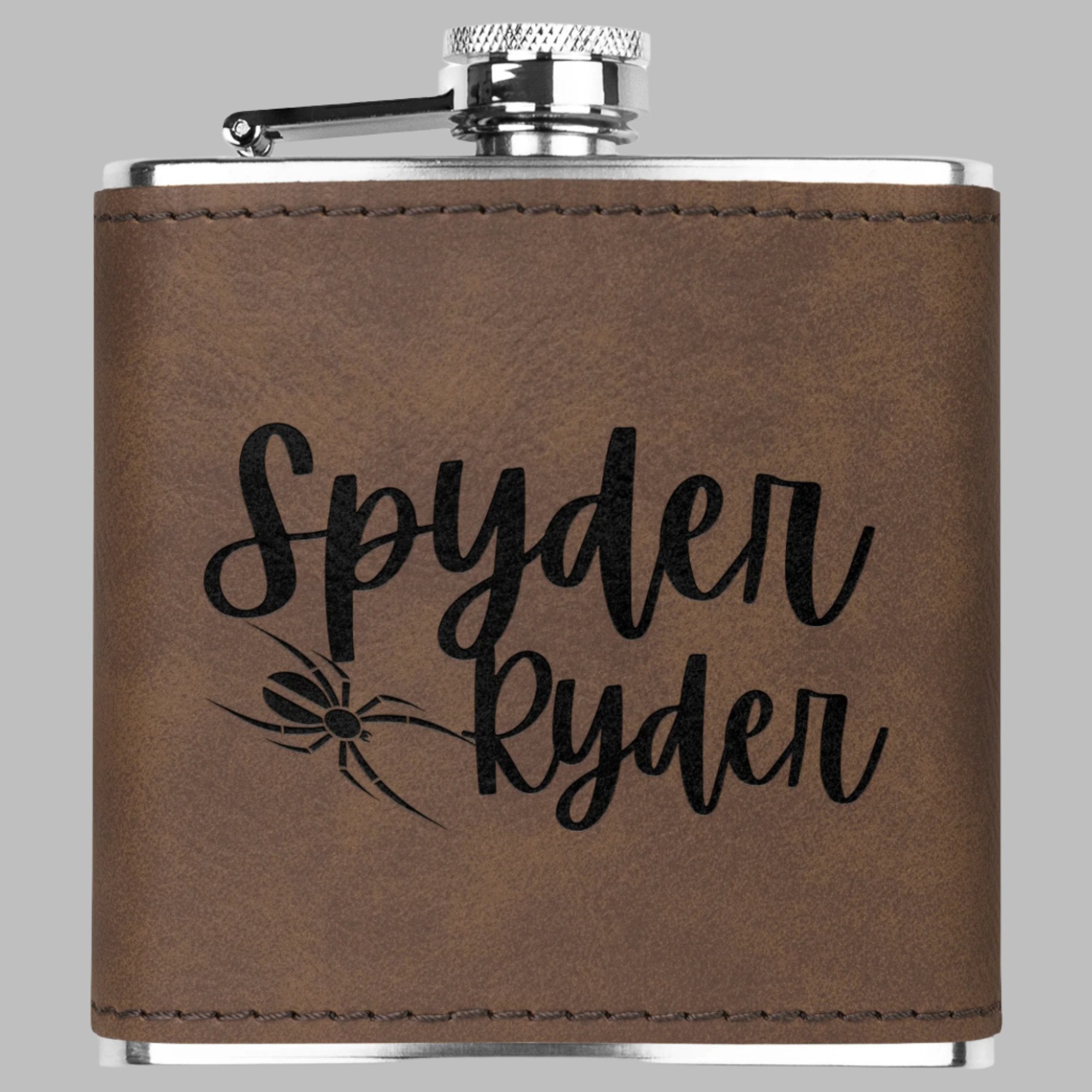 Can-Am Spyder Laser Engraved Flask 6oz