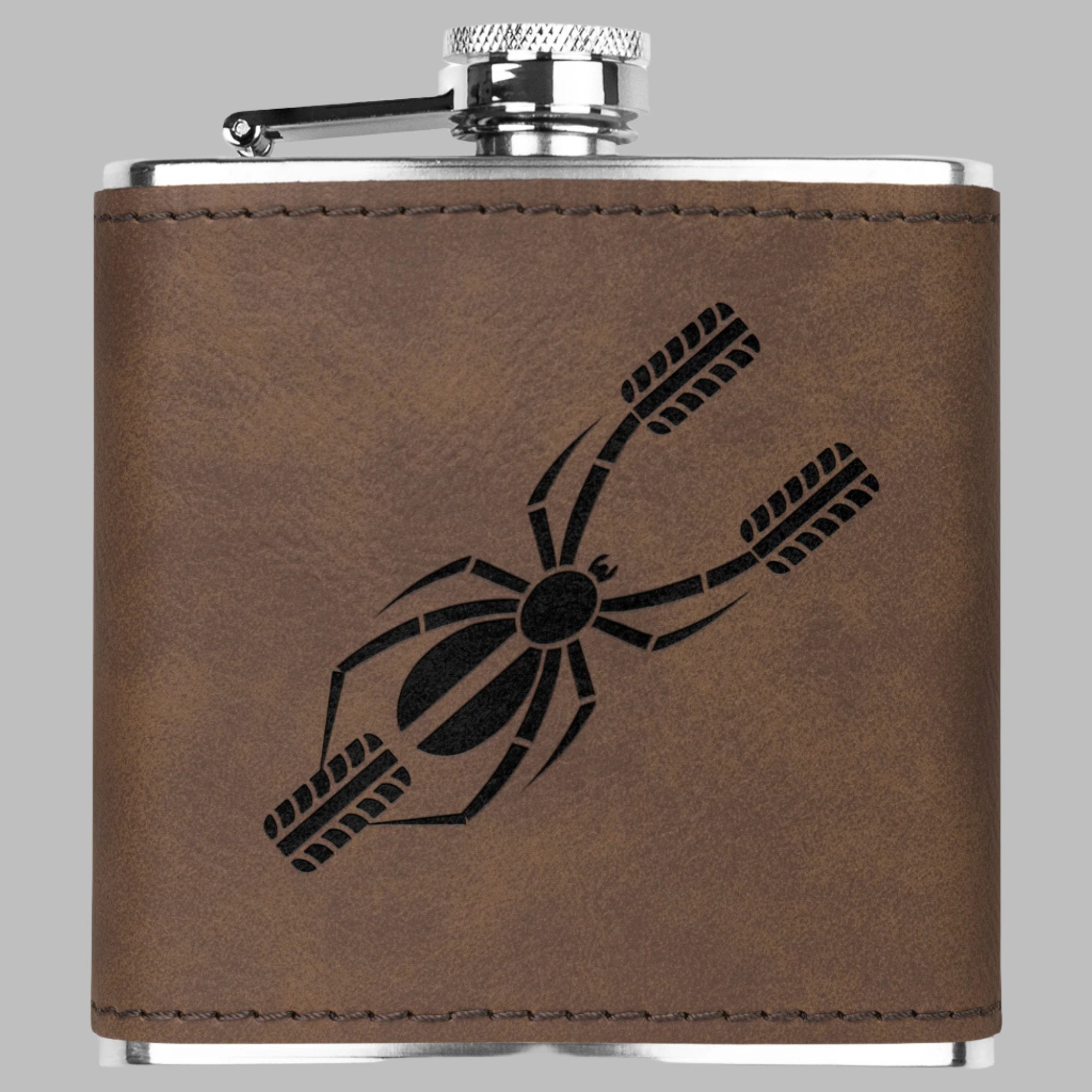 Can-Am Spyder Laser Engraved Flask 6oz