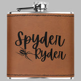 Can-Am Spyder Laser Engraved Flask 6oz