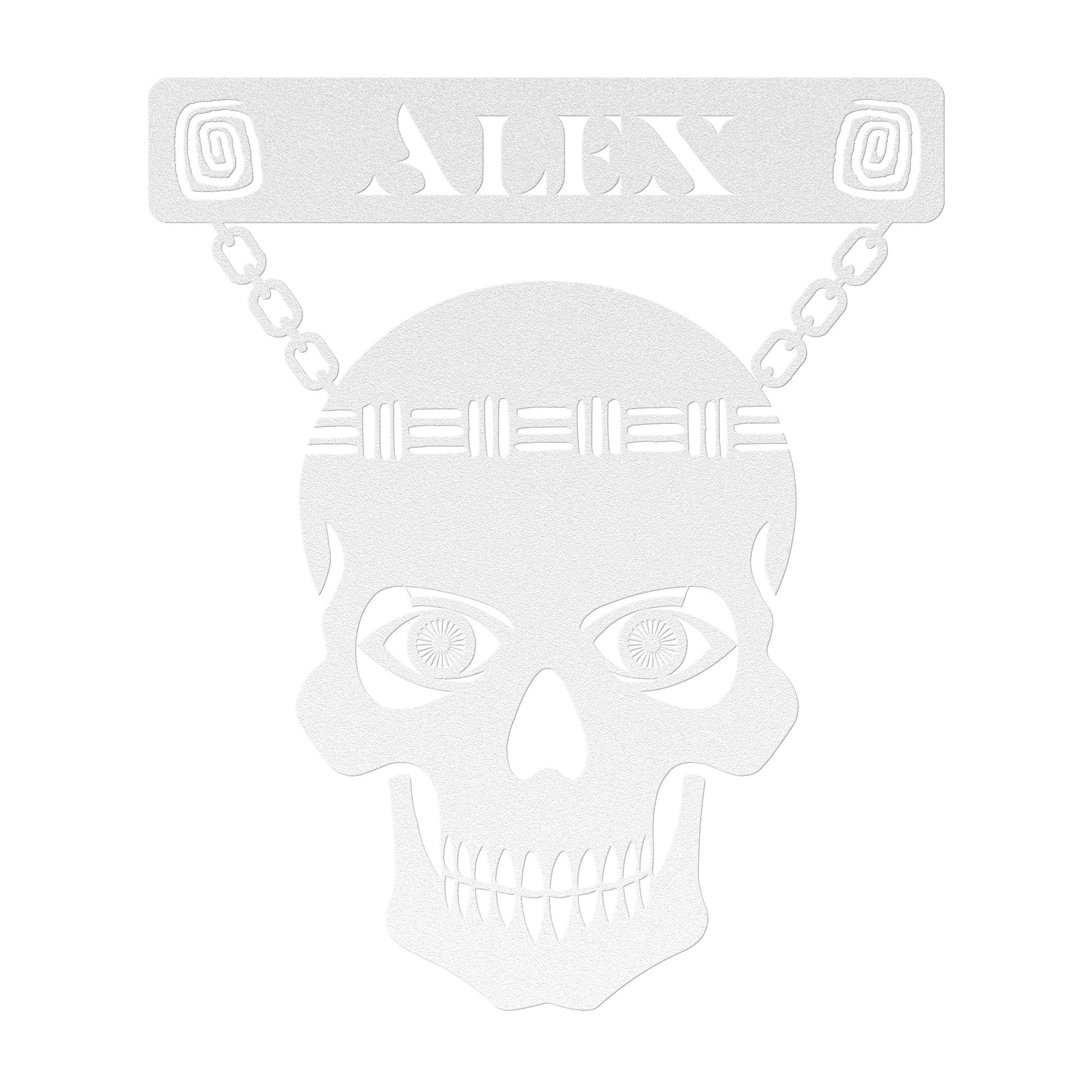 Tiki Skull Steel Wall Art (Customizable)