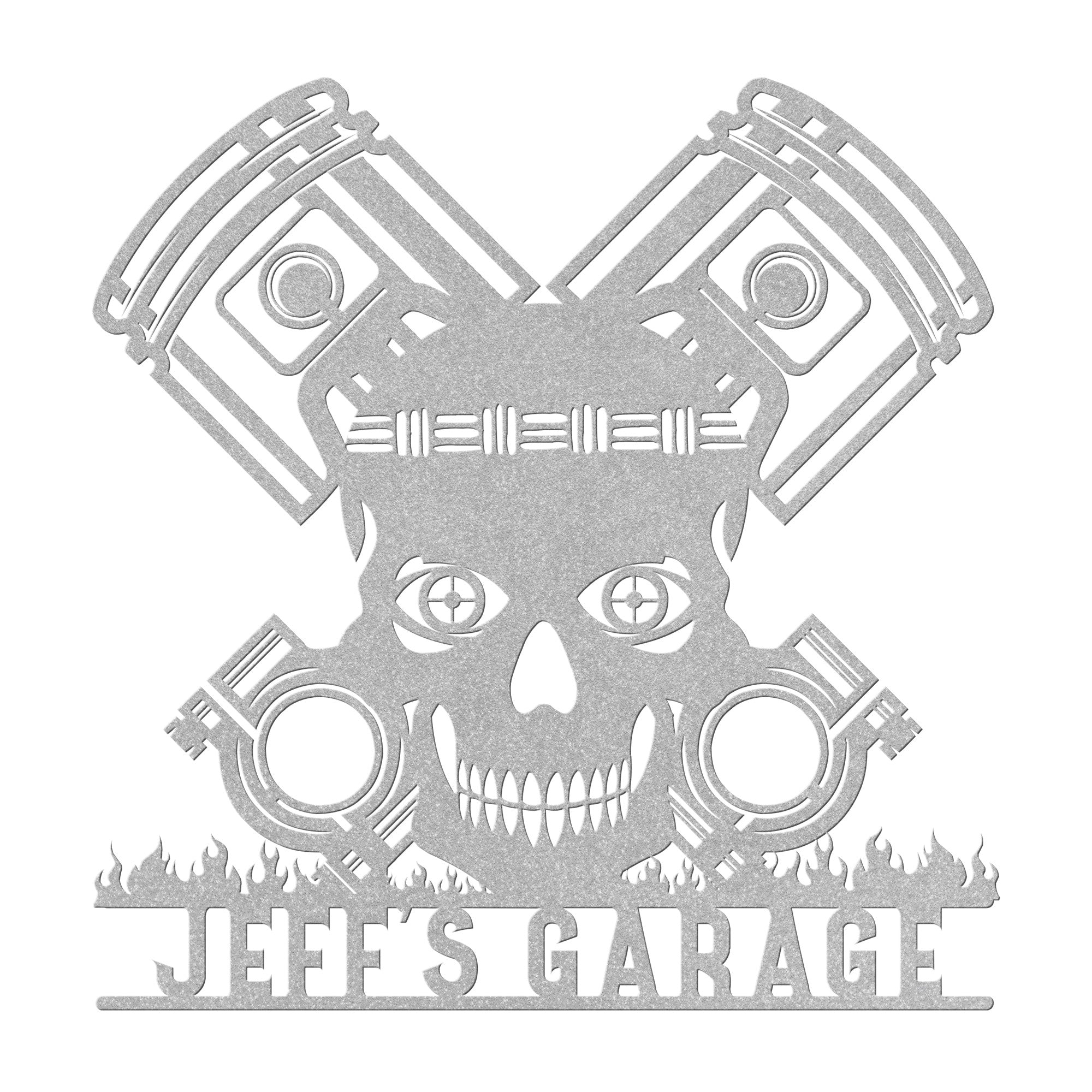 Tiki Skull Steel Wall Art (Customizable)