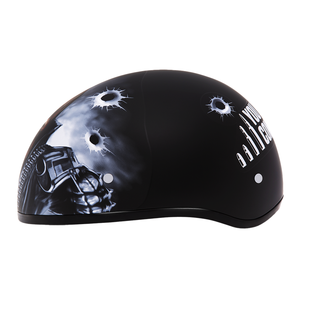 Motorcycle Graphic Half Face Helmet | Come Get 'Em