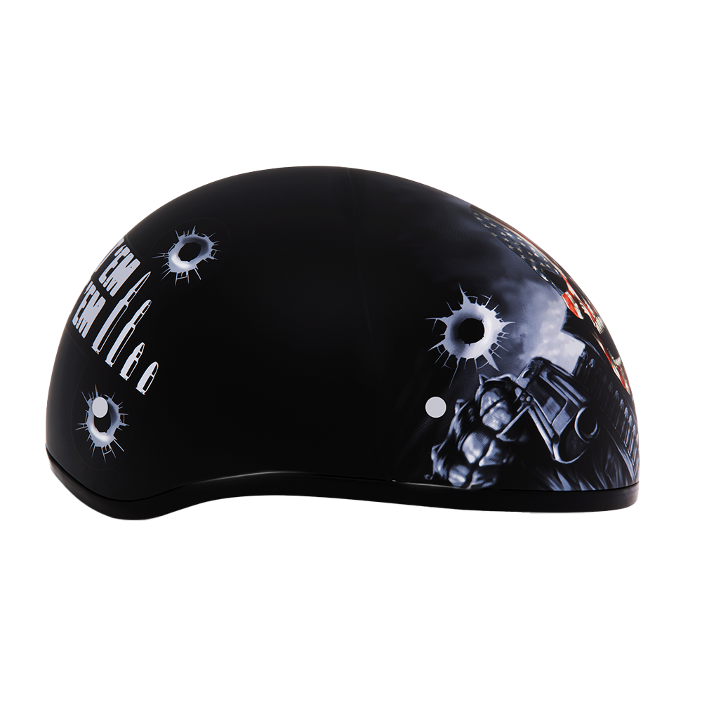 Motorcycle Graphic Half Face Helmet | Come Get 'Em