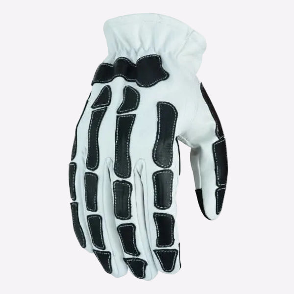 White glove with black accents on a white background