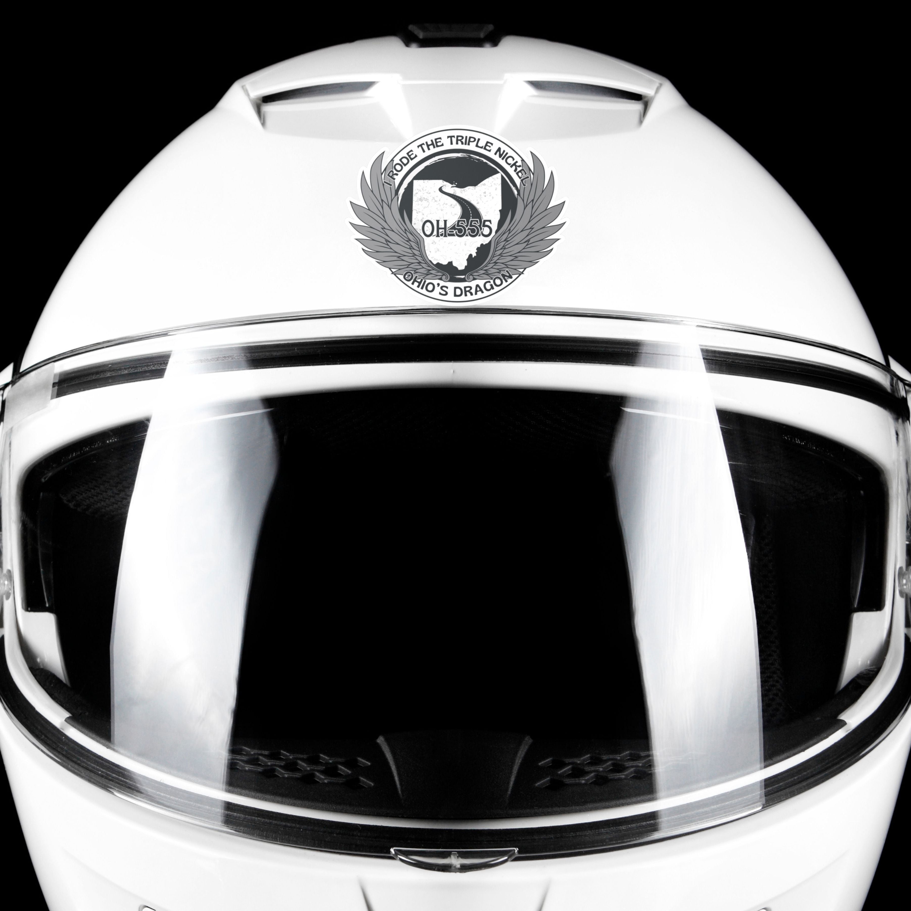 OH-555 Triple Nickel Motorcycle | Helmet Decal