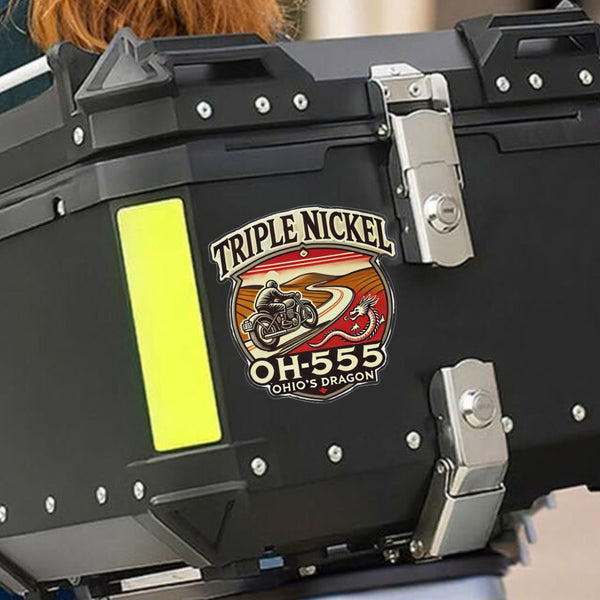 OH-555 Triple Nickel Motorcycle | Helmet Decal – Street Iron Gear