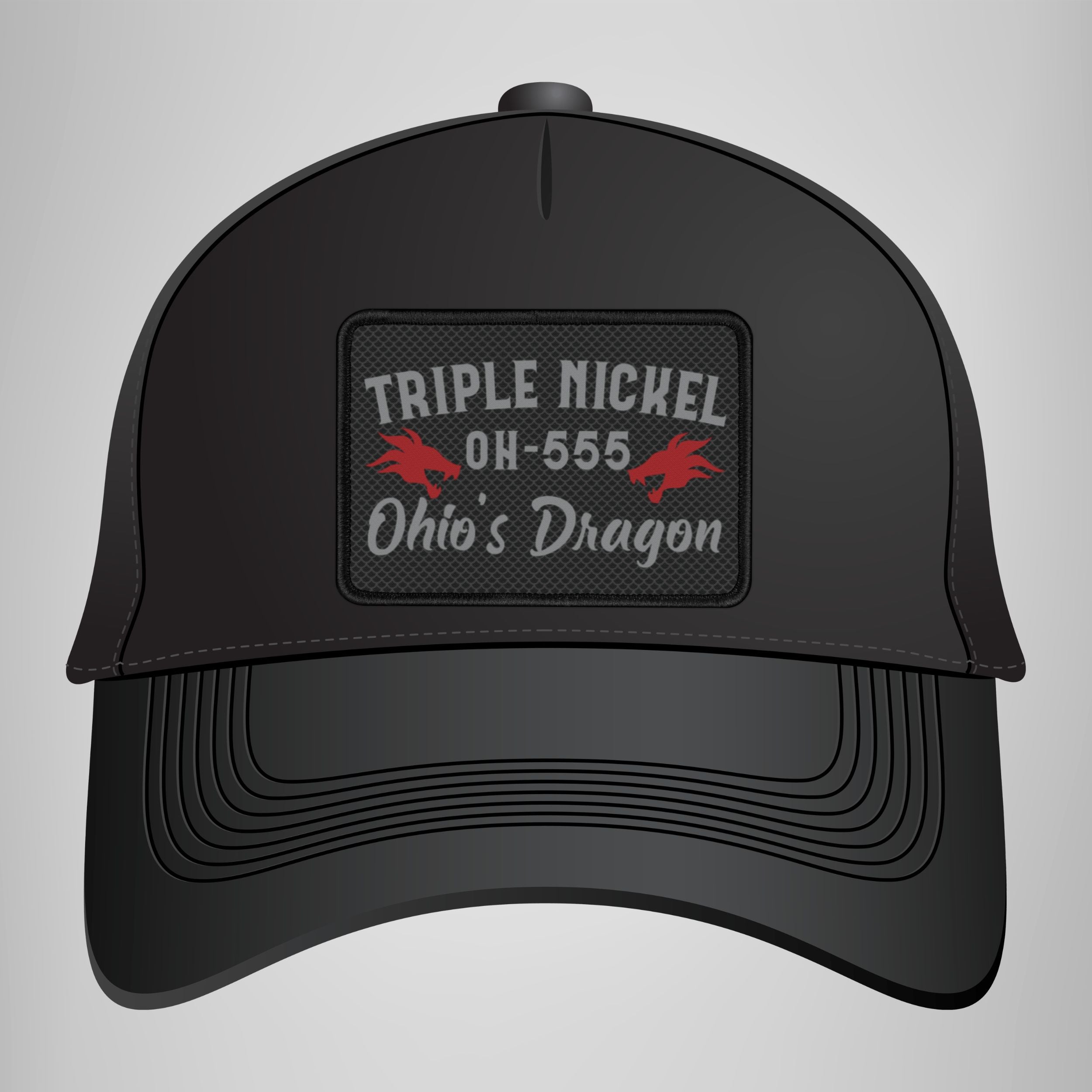 OH-555 Triple Nickel Printed Iron-On Patch