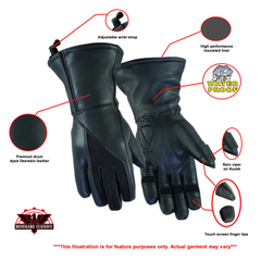Women’s Waterproof Insulated Deerskin Gauntlet Gloves