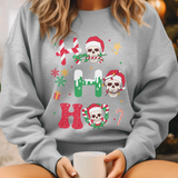 Christmas Skull Crew Neck Sweatshirt