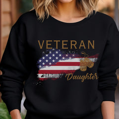 American Veteran Daughter Crew Neck Sweatshirt
