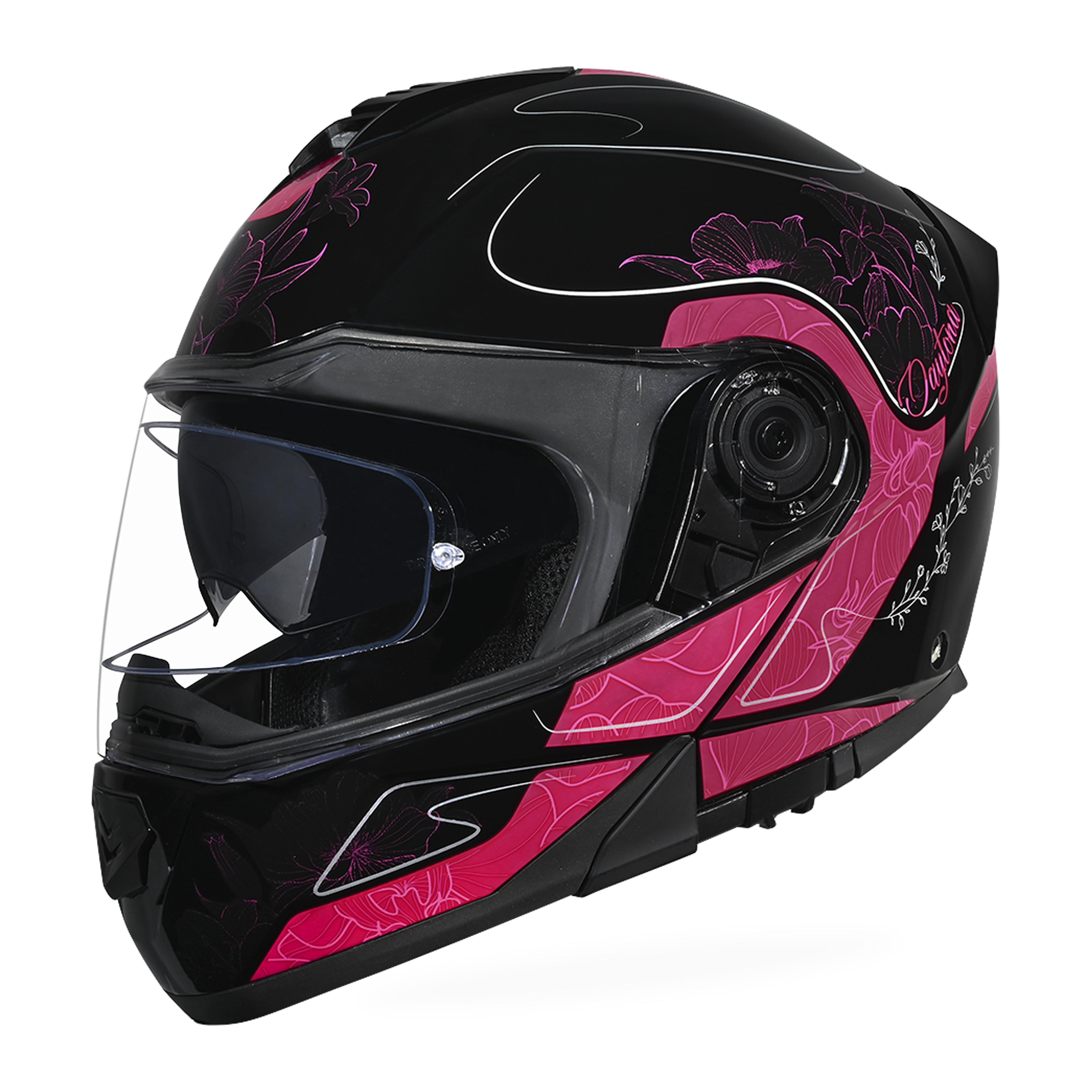 Daytona Glide Modular Motorcycle Helmet | Flowers