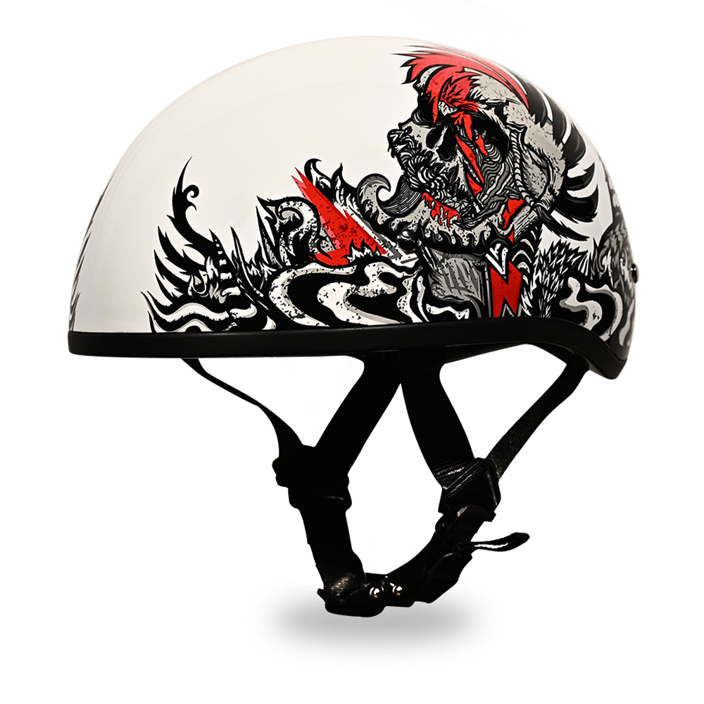 Motorcycle Graphic Half Face Helmet | Rockin' Reaper