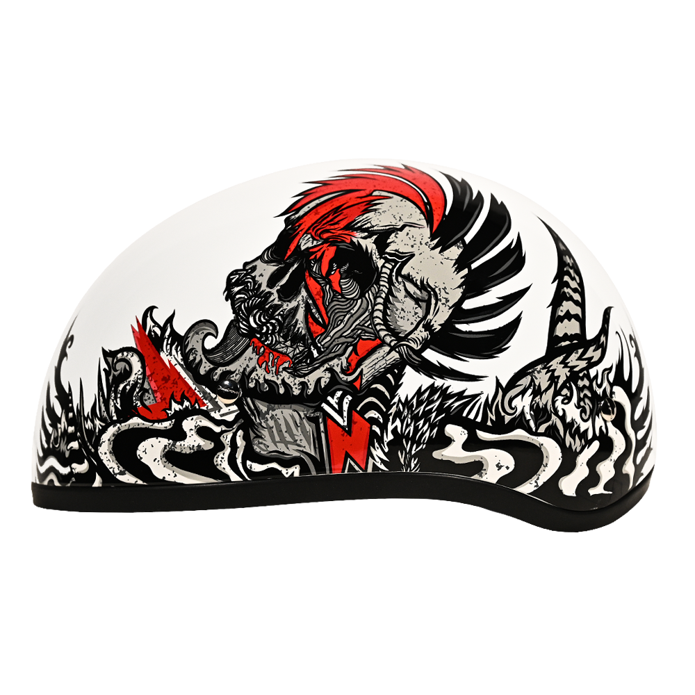 Motorcycle Graphic Half Face Helmet | Rockin' Reaper