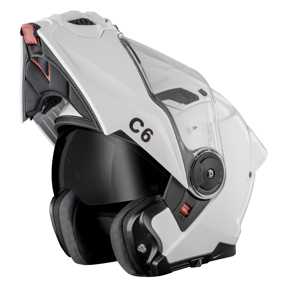 Daytona C6 Modular Helmet | Hi-Gloss White