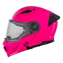 Daytona C6 Modular Motorcycle Helmet | Hi-Gloss Pink
