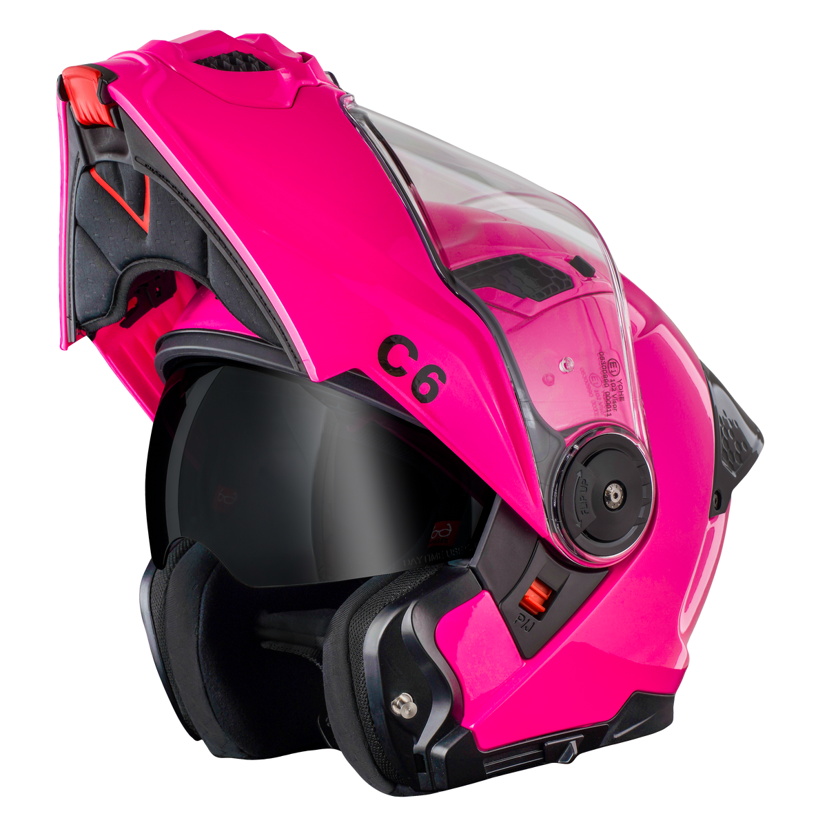 Daytona C6 Modular Motorcycle Helmet | Hi-Gloss Pink