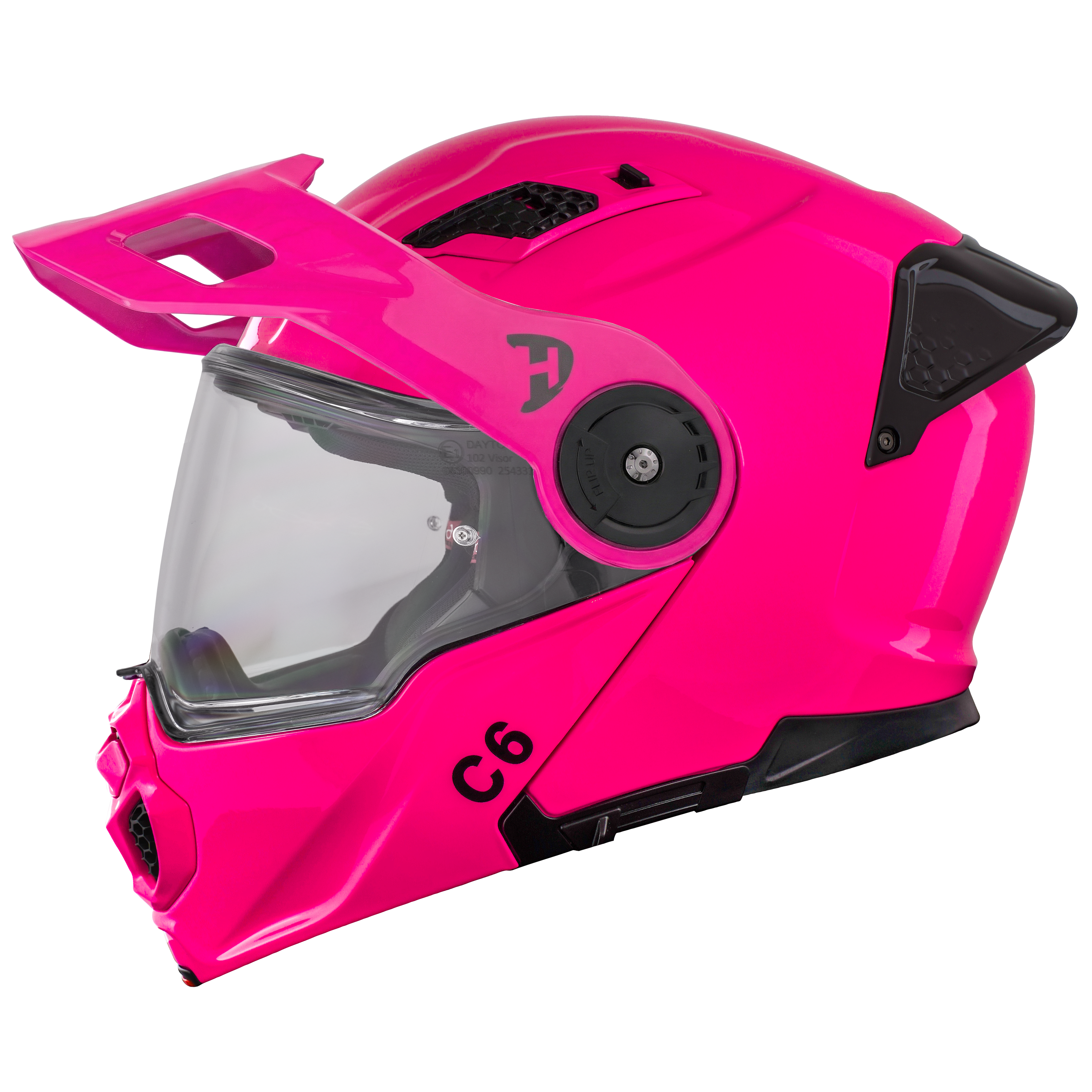 Daytona C6 Modular Motorcycle Helmet | Hi-Gloss Pink
