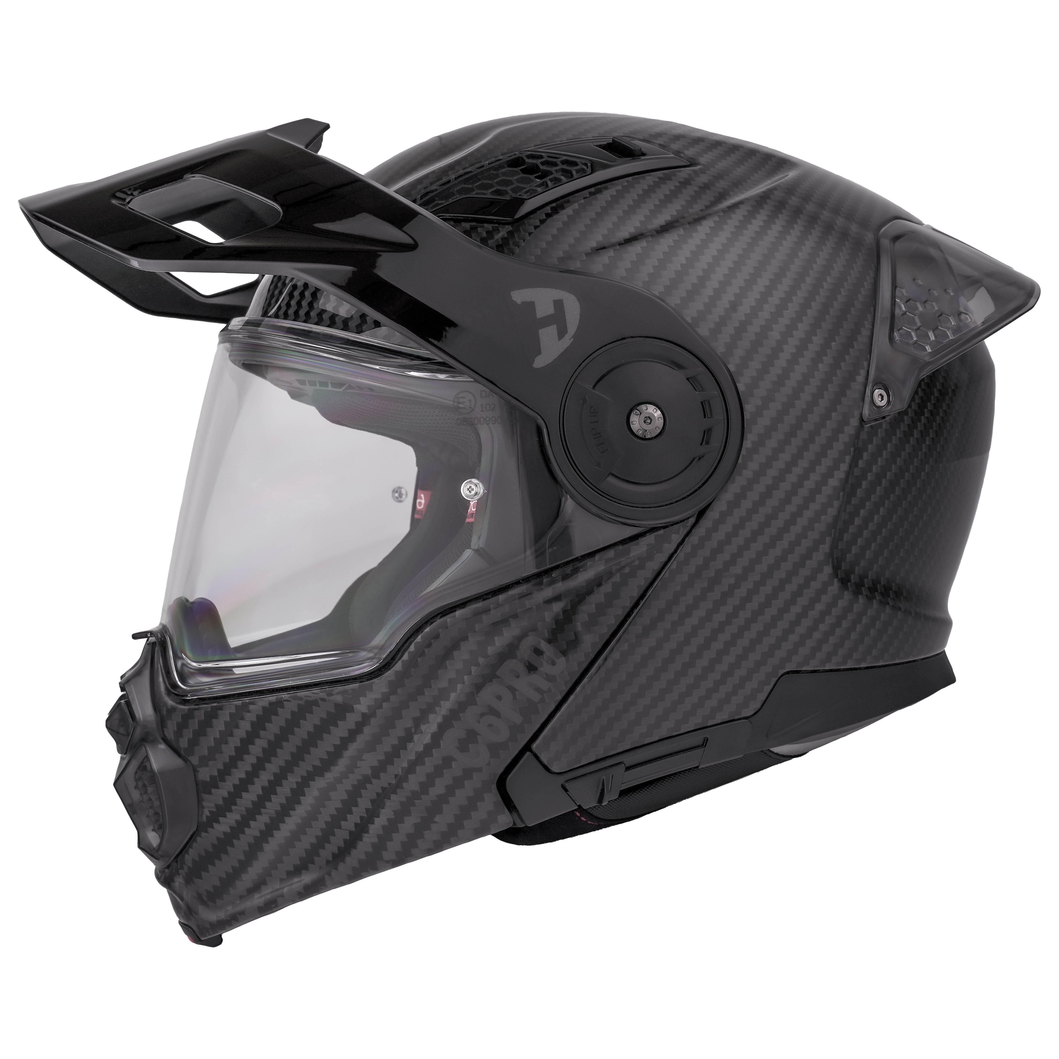 Daytona C6 Pro Modular Helmet | Grey Carbon Fiber