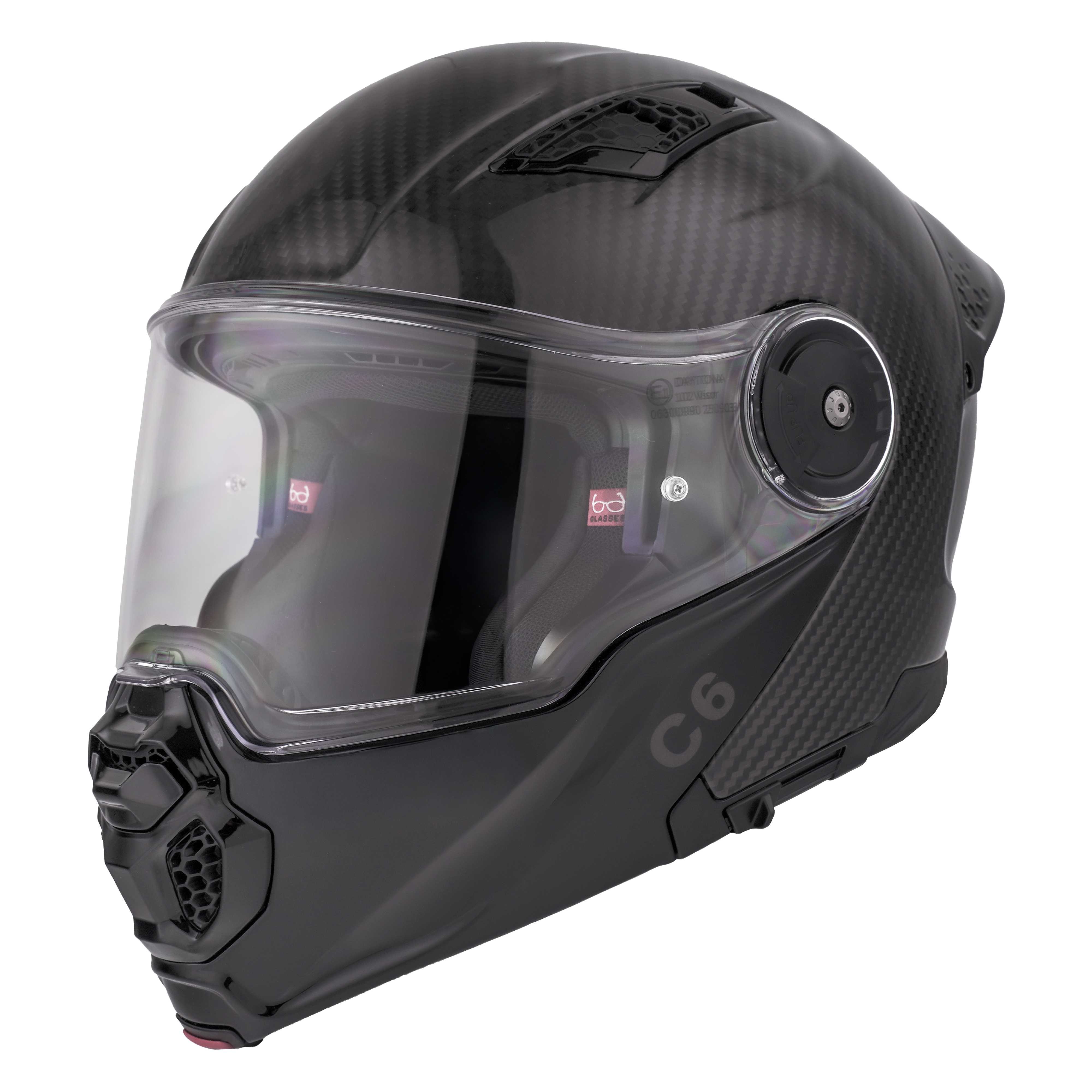 Daytona C6 Modular Motorcycle Helmet | Grey Carbon Fiber