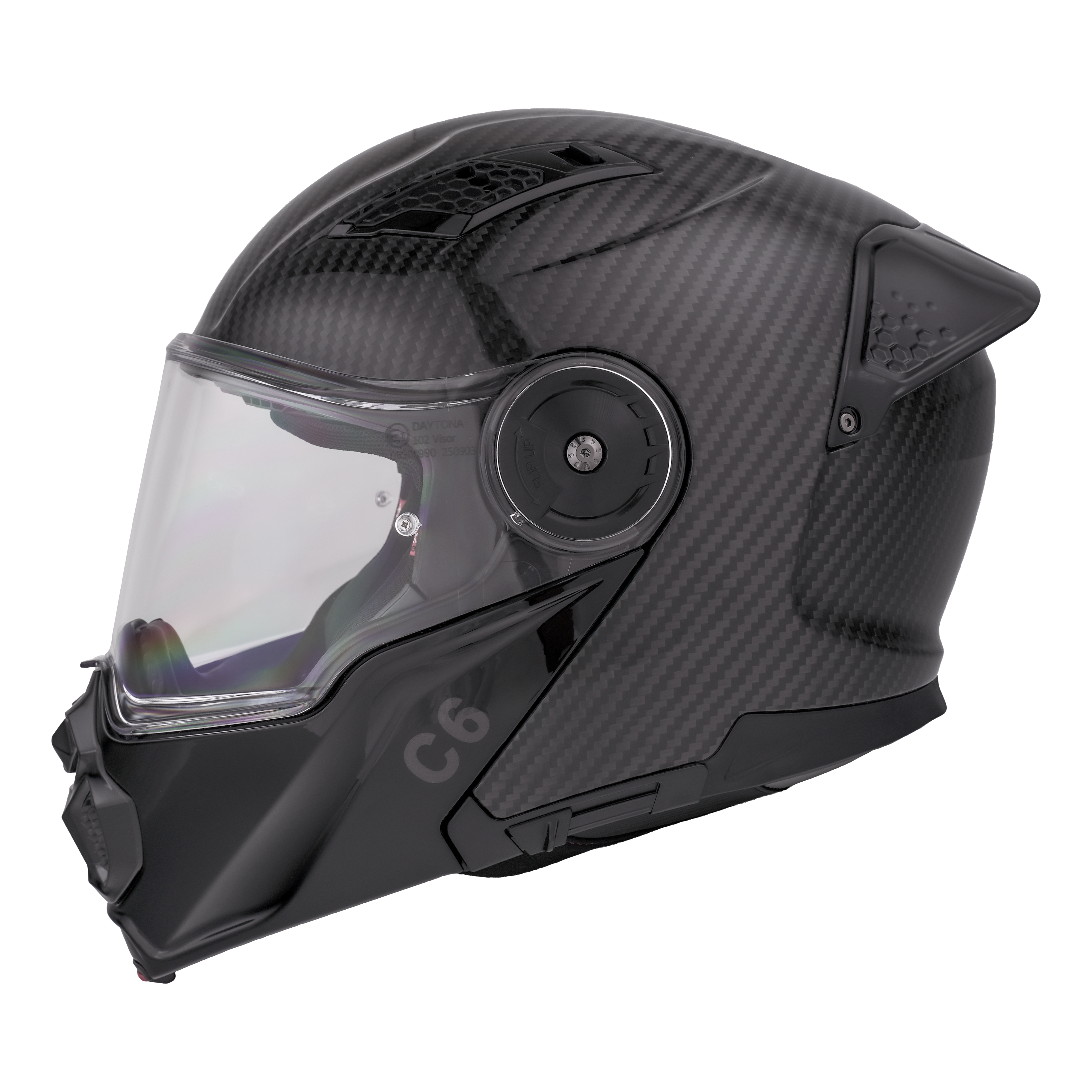 Daytona C6 Modular Motorcycle Helmet | Grey Carbon Fiber