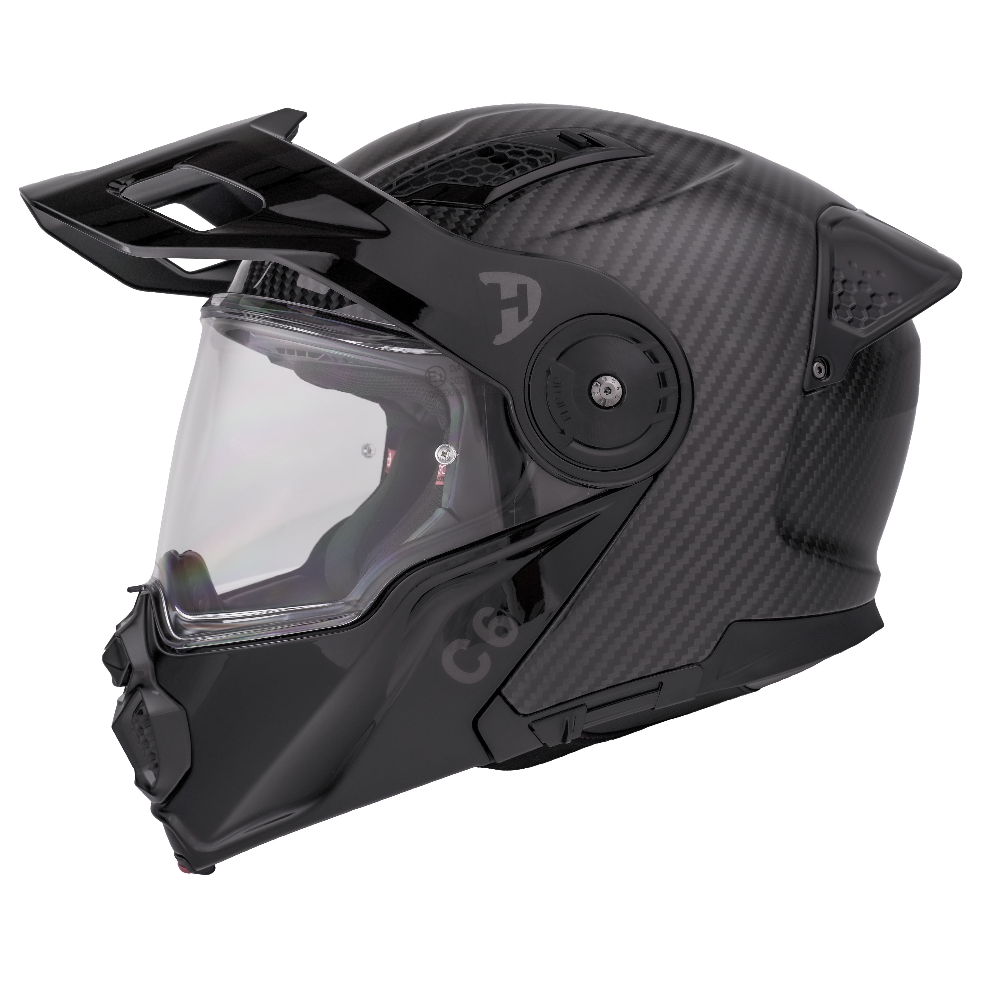 Daytona C6 Modular Motorcycle Helmet | Grey Carbon Fiber