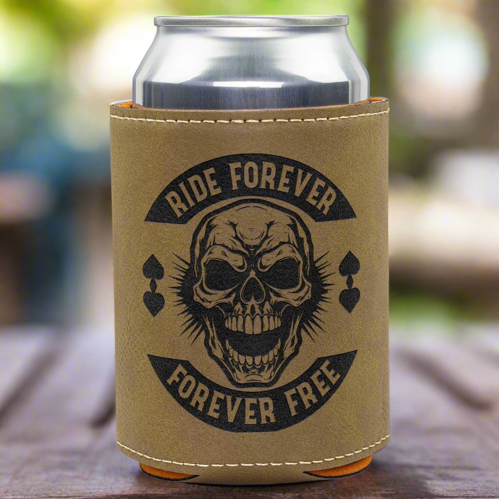 Motorcycle Skull Beverage Cooler